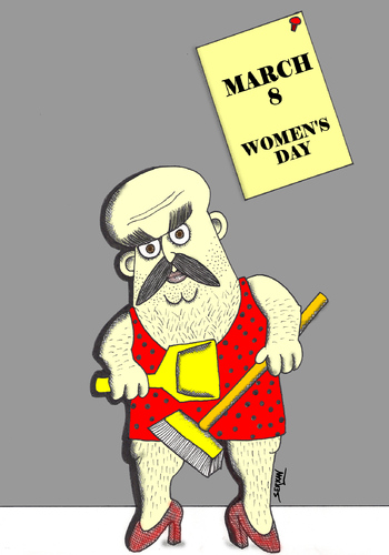 Cartoon: WOMEN DAY (medium) by serkan surek tagged surekcartoons