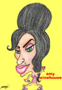 Cartoon: AMY WINEHOUSE (small) by serkan surek tagged surekcartoons