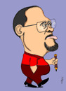 Cartoon: ORKUN BOZKURT (small) by serkan surek tagged surekcartoons