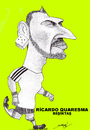 Cartoon: RICARDO QUARESMA (small) by serkan surek tagged surekcartoons