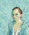 Cartoon: La vie ne nous sourit pas a tous (small) by noparainnita tagged van,gogh,lesbian,portrait,painter,1889,homage,no,para,innita