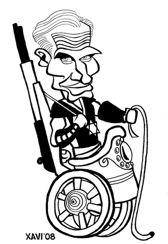 Cartoon: Charlton Heston (medium) by Xavi dibuixant tagged oscar,hollywood,star,film,cinema,hur,ben,heston,charlton,charlton,heston,ben,hur,usa,amerika,schauspieler,star,bürgerrechtler,waffenlobbyist,waffen,lobbyist,moral,gesellschaft,gesinnung,einstellung,kritik,karikatur,mann