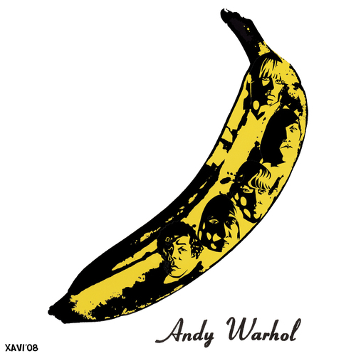 Cartoon: The Velvet Underground and Nico (medium) by Xavi dibuixant tagged rock,music,cale,john,reed,lou,nico,underground,velvet,velvet,underground,vu,nico,andy,warhol,band,independent,rock,gruppe,experimentell,album,debut,avantgarde,1967,banane