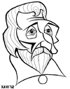 Cartoon: Arnau de Vilanova (small) by Xavi dibuixant tagged arnau,de,vilanova,medicine,history,cartoon,caricature