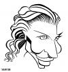 Cartoon: Cate Blanchett (small) by Xavi dibuixant tagged cate,blanchett,caricature,hollywood,film,cinema,actress