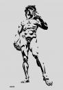 Cartoon: david michelangelo grey (small) by Xavi dibuixant tagged david,michelangelo,renascimento,renaissance,renacimiento