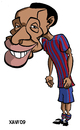 Cartoon: FC Barcelona 2010 Henry (small) by Xavi dibuixant tagged henry,thierry,caricature,caricatura,fcb,barcelona,football,futbol