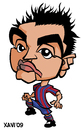 Cartoon: FC Barcelona 2010 Xavi (small) by Xavi dibuixant tagged xavi caricature caricatura fcb barcelona football futbol