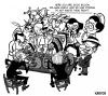 Cartoon: G20 a beggars band (small) by Xavi dibuixant tagged g20,summit,obama,zapatero,merkel,sarkozy,brown,medvedev,berlusconi,hu,jintao,taro,aso