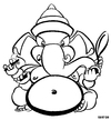 Cartoon: Ganesha (small) by Xavi dibuixant tagged ganesha,india,hindu,god,deity,image