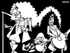 Cartoon: Led Zeppelin (small) by Xavi Caricatura tagged led,zeppelin,jimmy,page,robert,plant,john,paul,jones,bonham,rock,music,caricature