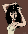 Cartoon: Patti Smith - Easter (small) by Xavi dibuixant tagged easter patti smith rock music