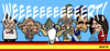 Cartoon: Spanish day 2012 (small) by Xavi dibuixant tagged spain,mariano,rajoy,crisis,wert,goat,crazy,country,juan,carlos,king