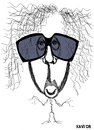 Cartoon: Tim Burton (small) by Xavi dibuixant tagged tim,burton,hollywood,director,star,oscar,cinema,film