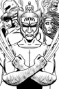 Cartoon: X-men Cover (small) by cesar mascarenhas tagged xmen wolverine gambit storm juggnaut magneto sketchbook mobile ipodtouch