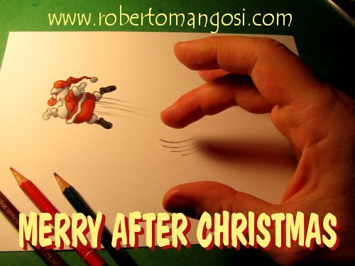 Cartoon: After Christmas (medium) by Roberto Mangosi tagged santa,klaus,christmas,natale,merry