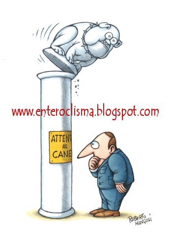 Cartoon: BEWARE THE DOG (medium) by Roberto Mangosi tagged humour