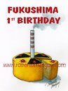 Cartoon: Fukushima Birthday (small) by Roberto Mangosi tagged fukushima,nuclear,tsunami,first,year