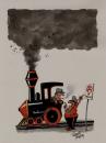 Cartoon: Stop smoking please ! (small) by Roberto Mangosi tagged smoke,pollution,health,train