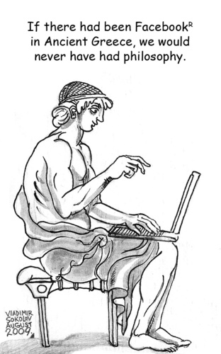 Ancient Greek Facebook By viconart | Media & Culture Cartoon | TOONPOOL