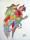 Cartoon: Italian Birds (small) by viconart tagged italy italian parrot lifestyle tradition animal bird football soccer coffee romans cartoon viconart