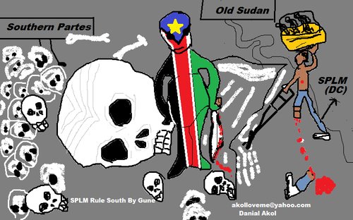 Cartoon: whay they try to kill me? (medium) by akoldit tagged south,sudan,political,problems