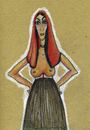 Cartoon: Sardinian Woman (small) by Francesca tagged sardinia,mfrancesca,batzella