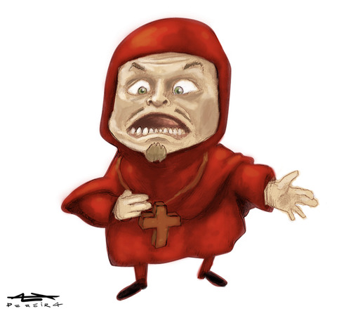 Cartoon: The Spanish Inquisition (medium) by Alex Pereira tagged inquisition,spanish,python,monty