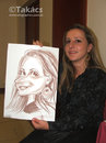 Cartoon: Live caricature (small) by takacs tagged live,caricature