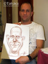 Cartoon: Live caricature (small) by takacs tagged live,caricature