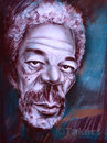 Cartoon: Morgan Freeman (small) by takacs tagged caricature,portrait