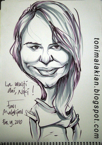 Cartoon: Niki (medium) by Toni Malakian tagged caricatures