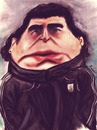 Cartoon: Diego Maradona (small) by Amauri Alves tagged chalks,hand