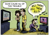 Cartoon: Video Game Violence (small) by RobSmithJr tagged guns gun video games violence nra