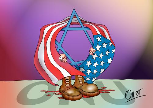 Cartoon: friends (medium) by riva tagged palestina,israel,onu,usa