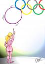 Cartoon: magia (small) by riva tagged olimpiadas gimnasia campeonato aros ritmica