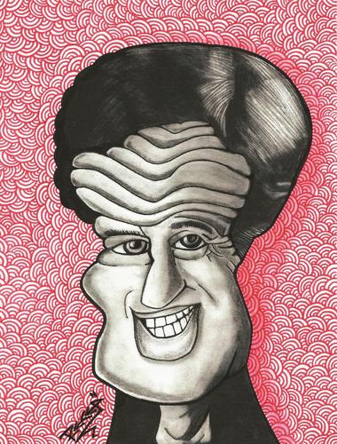 Cartoon: Jean Paul Belmondo (medium) by Recep ÖZCAN tagged jean,paul,belmondo,actor