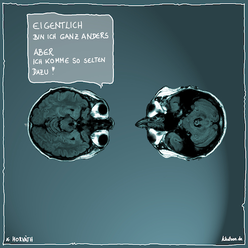 Cartoon: eigentlich bin ich ganz anders (medium) by kika tagged philosophie