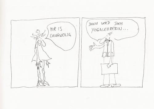 Cartoon: mir is langweilig (medium) by kika tagged fgjm