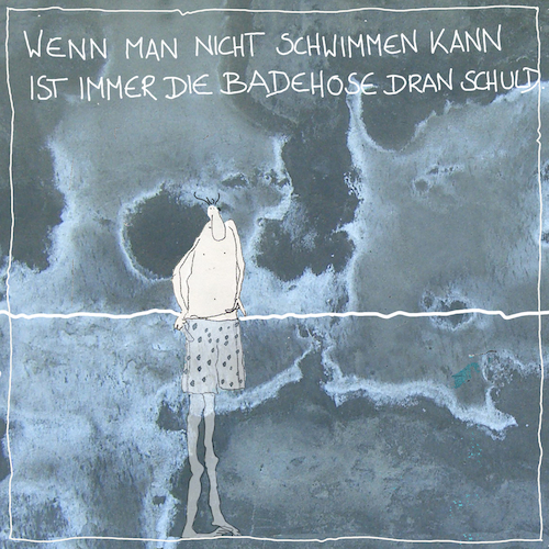 Cartoon: wenn man nicht schwimmen ikann (medium) by kika tagged verantwortung,schuld,inkompetenz