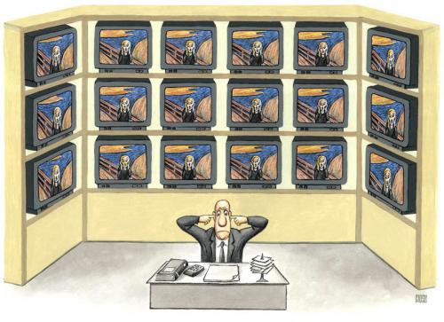 Cartoon: call (medium) by ciosuconstantin tagged noise