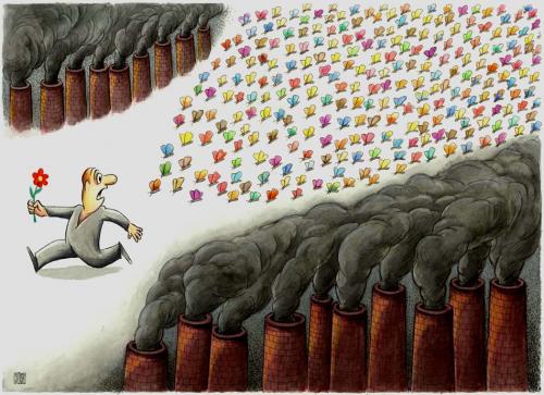 Cartoon: smoke (medium) by ciosuconstantin tagged smog,