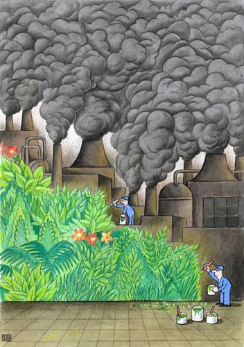 Cartoon: Smoking (medium) by ciosuconstantin tagged cloud