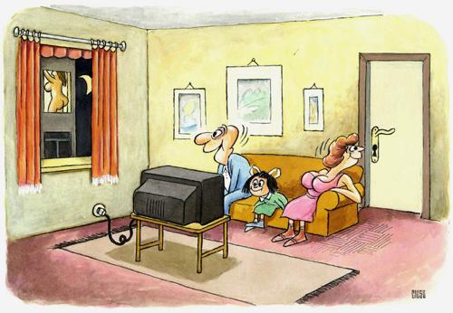 Cartoon: television (medium) by ciosuconstantin tagged show