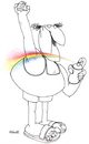 Cartoon: Untitled (small) by Raed Al-Rawi tagged rainbow,spray