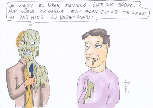 Cartoon: Groko-Umfrage (medium) by gore-g tagged groko,grosse,koalition,umfrage,medien