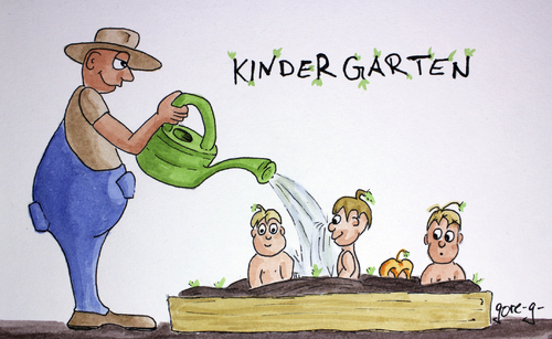 Cartoon: Kindergarten (medium) by gore-g tagged kinder,garten,kindergarten