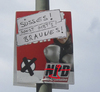 Cartoon: Wahlkrampf 6 (small) by gore-g tagged wahlen,berlin,bundestag,wahlkapmf,plakat,npd