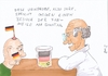 Cartoon: WM-Fieber (small) by gore-g tagged fussball,fussballfieber,wm,arzt,urin,urinprobe