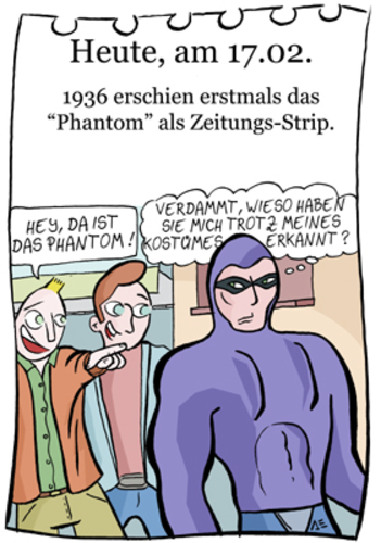 Cartoon: 17. Februar (medium) by chronicartoons tagged cartoon,comicstrip,phantom